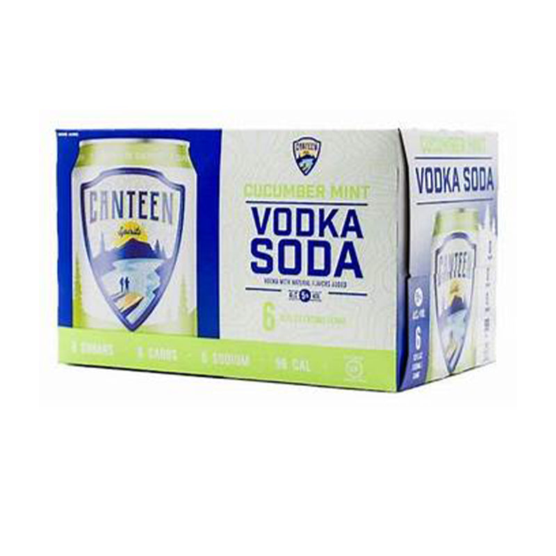 Canteen Vodka Soda Cucmbr Mnt - 6PK